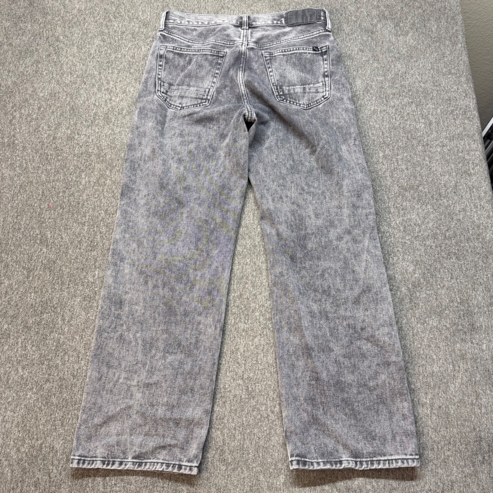 PacSun Baggy Fit Acid Wash Black Denim Jeans Mens 29x30 Wide Leg 90s Style - Picture 9 of 9